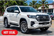 White Toyota Land Cruiser Prado